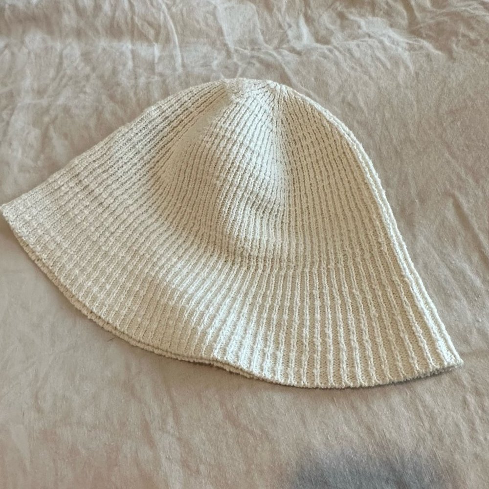 Cos Weaved Bucket Hat, Summer - White
